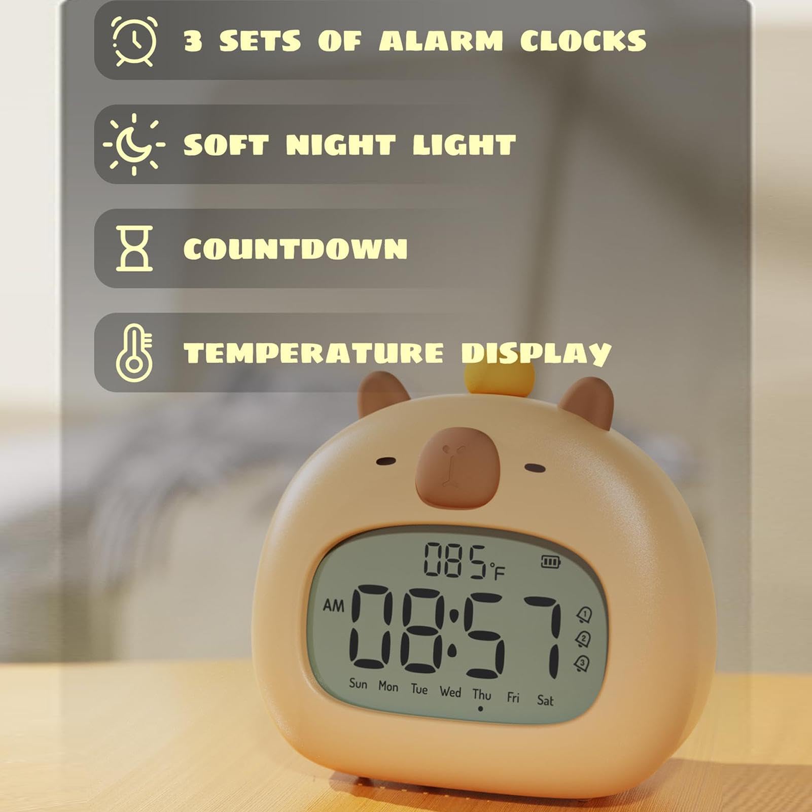【かんちゃん専用AB】 カピバラのカートゥーンBluetooth電子目覚まし時計 Amazon.co.jp: Capybara カートゥーン ナイトライト - かわいい